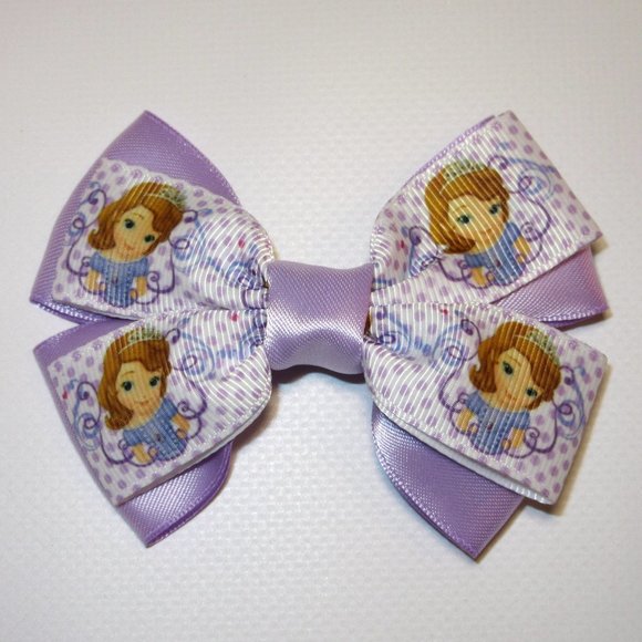 Princess Sofia Purple Hair Bow - Picture 2 of 2